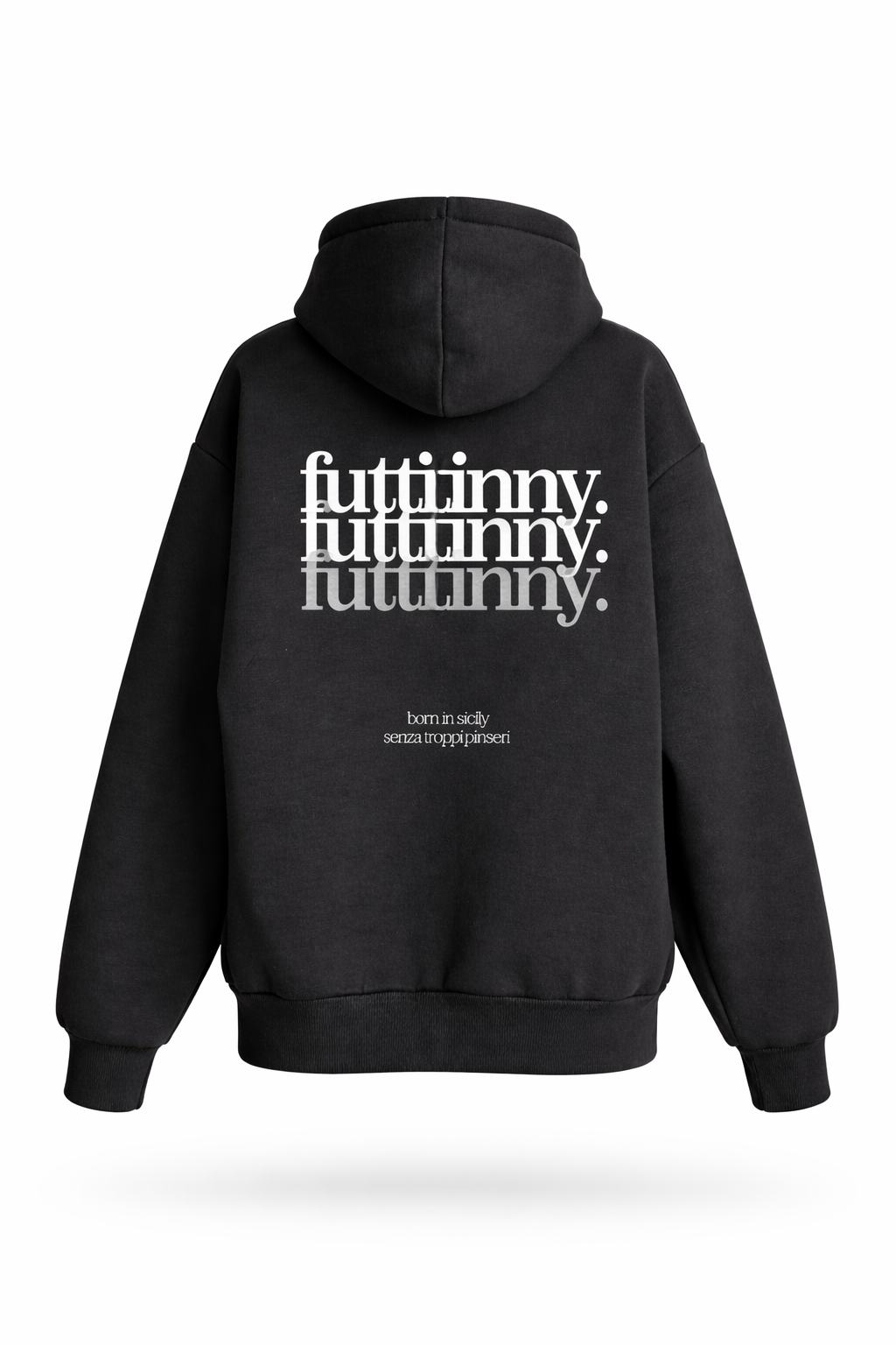 Hoodie Nera - Born in Sicily