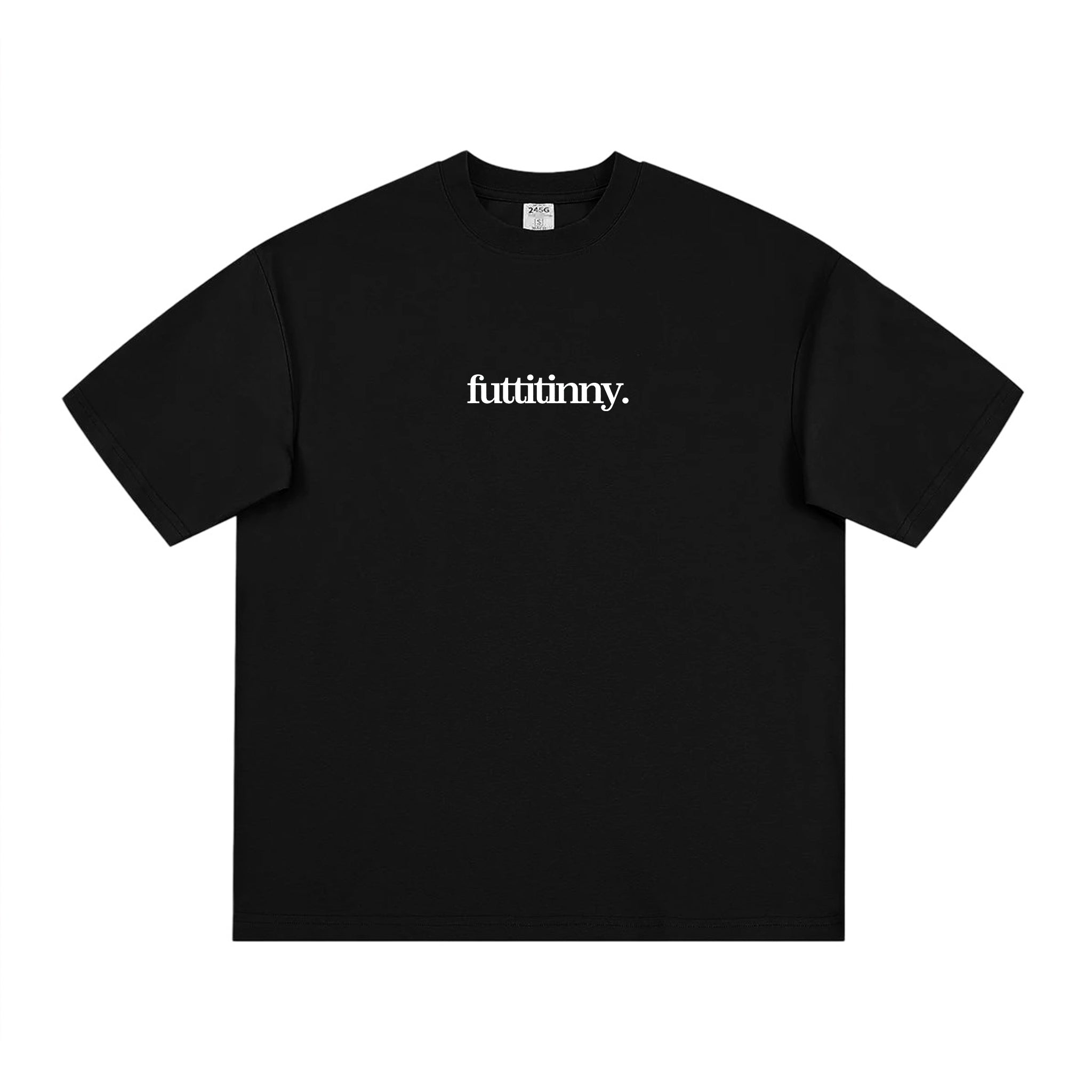T-shirt nere futtitinny — fronte